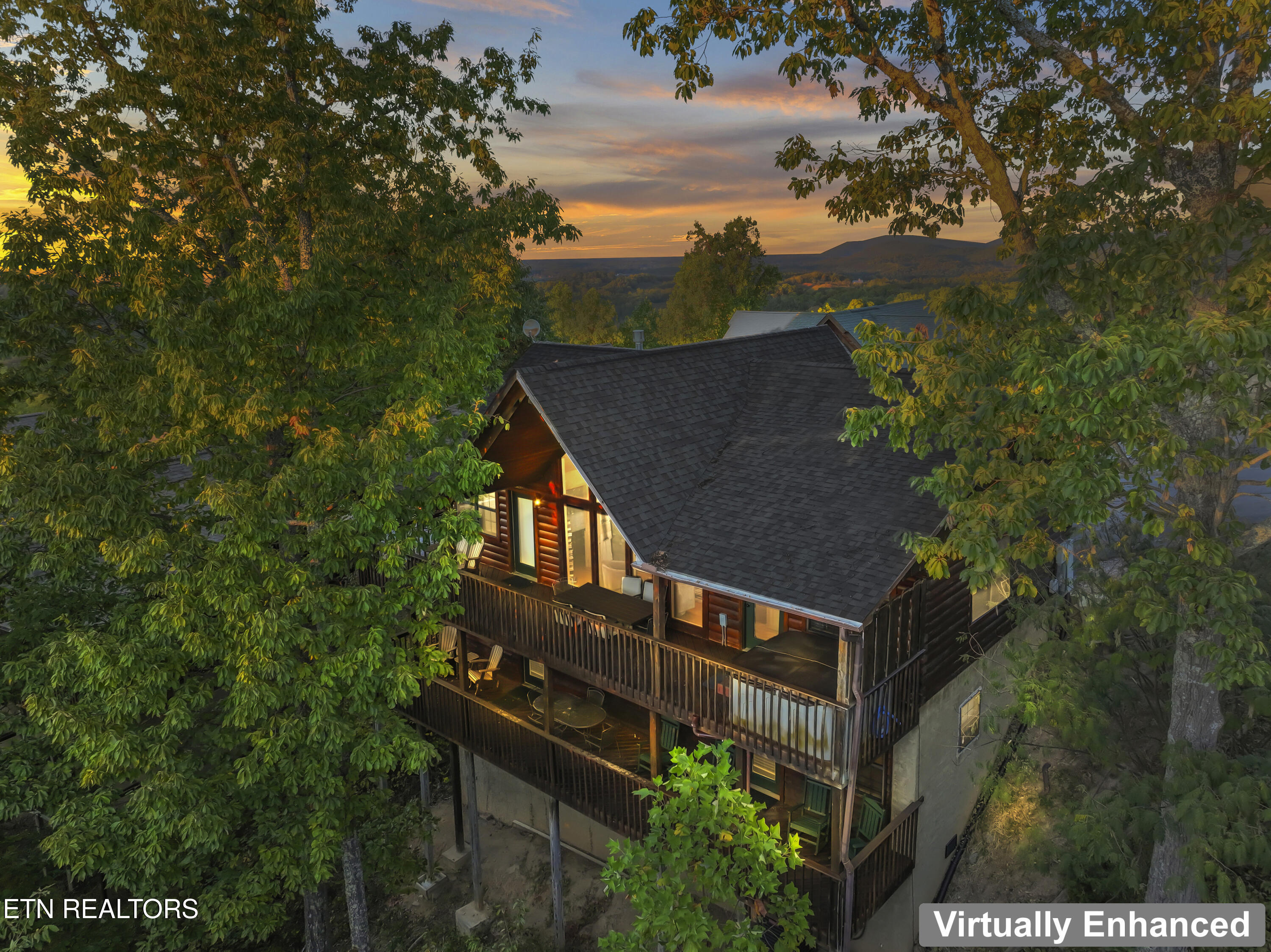1550 Bears Den Way Sevierville, TN 37862 - Photo 1 of 55 Rear Aerial View (Virtually Enhanced)