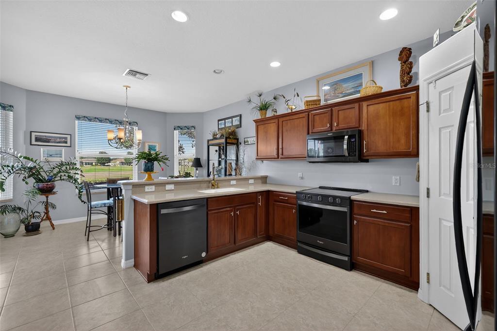 16288 Southwest 14th Avenue Road Ocala, FL 34473 - Photo 9 of 30 a kitchen with stainless steel appliances granite countertop a sink and stove