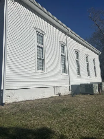 a front view of a house