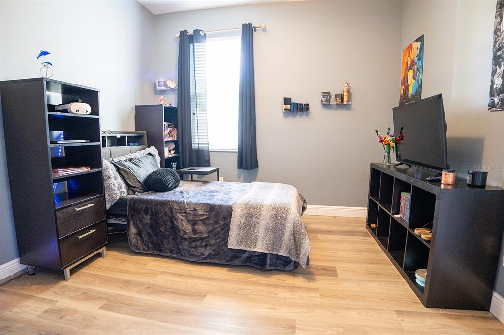 6207 Kiteridge Drive Lithia, FL 33547 - Photo 32 of 39 a bedroom with a bed and a flat screen tv