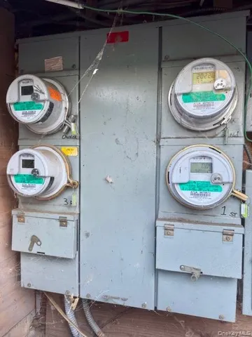 a table with a stove and a table