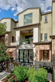 front view of a building with a small yard