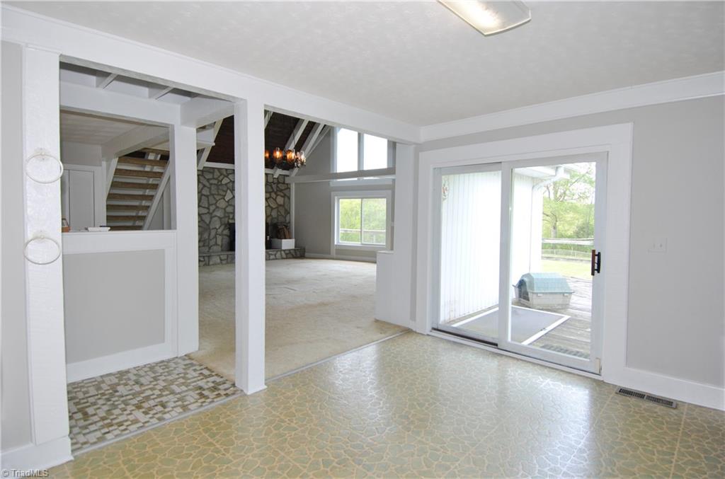 2625 Mizpah Church Road Rural Hall, NC 27045 - Photo 14 of 28 Kitchen Area with Sliding Doors to Deck