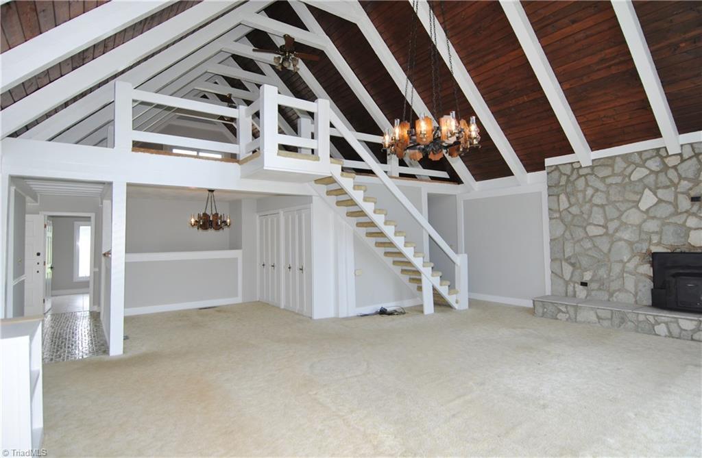 2625 Mizpah Church Road Rural Hall, NC 27045 - Photo 7 of 28 Great Room - Stairs to Upper Level Loft