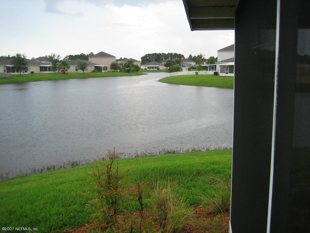 The lake is stocked with fish