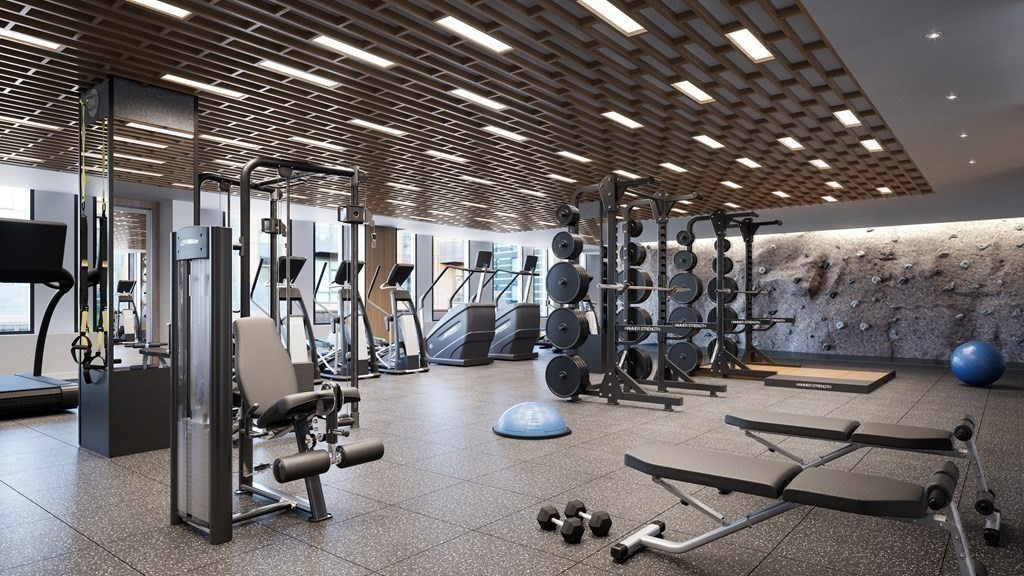 380 Harrison Avenue, Unit 12J Boston, MA 02118 - Photo 21 of 42 a view of a room with gym equipment