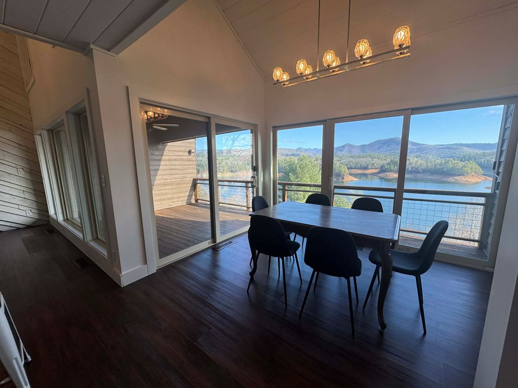 500 Marina Road Murphy, NC 28906 - Photo 12 of 57 a view of a dining room with furniture window and wooden floor