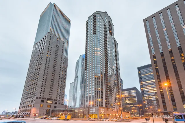 a view of a tall building