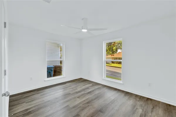 wooden floor in an empty room