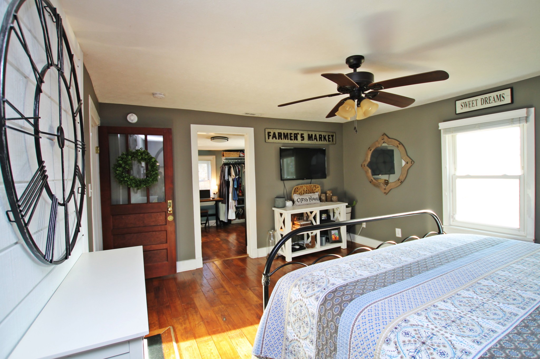 5898 Campbell Road Cross Plains, TN 37049 - Photo 22 of 49 a bedroom with a bed and a flat screen tv