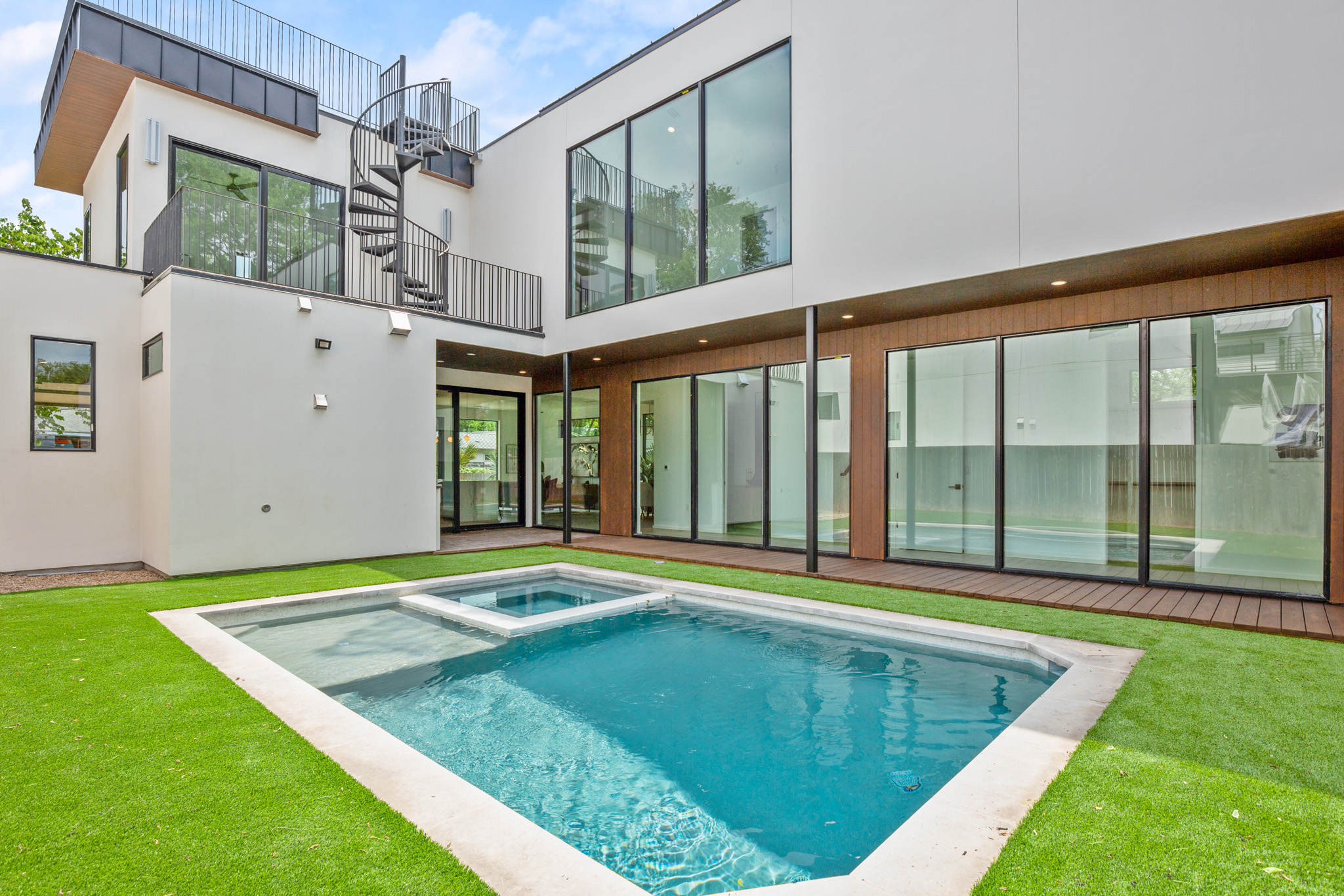 1805 Collier Street Austin, TX 78704 - Photo 37 of 40 a view of swimming pool with a backyard