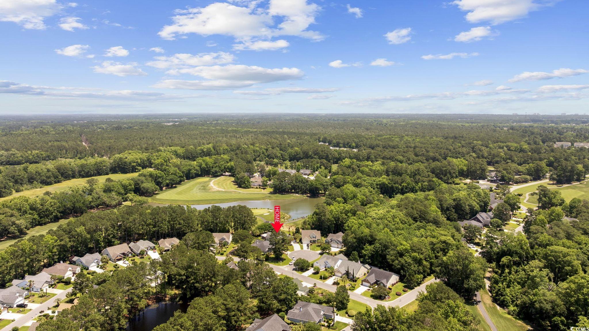 7005 Wellesly Court Murrells Inlet, SC 29576 - Photo 39 of 40 Aerial view of property and surrounding area with