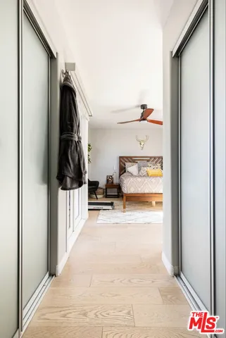 a view of a walk in closet