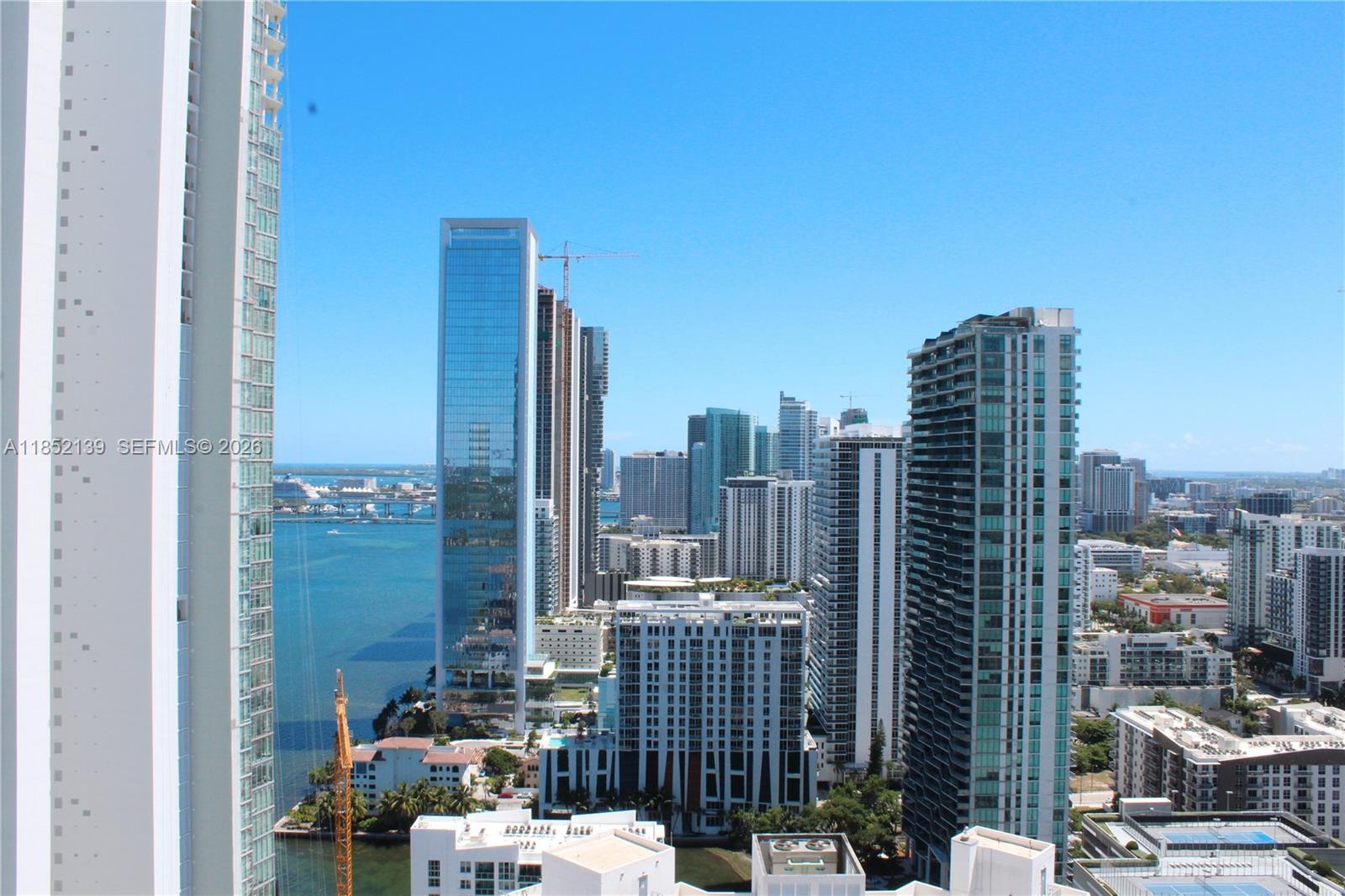 480 Northeast 31st Street, Unit 3301 Miami, FL 33137 - Photo 16 of 32 a view of a city with tall buildings