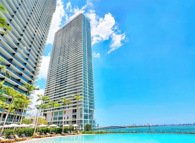 a view of water with city view