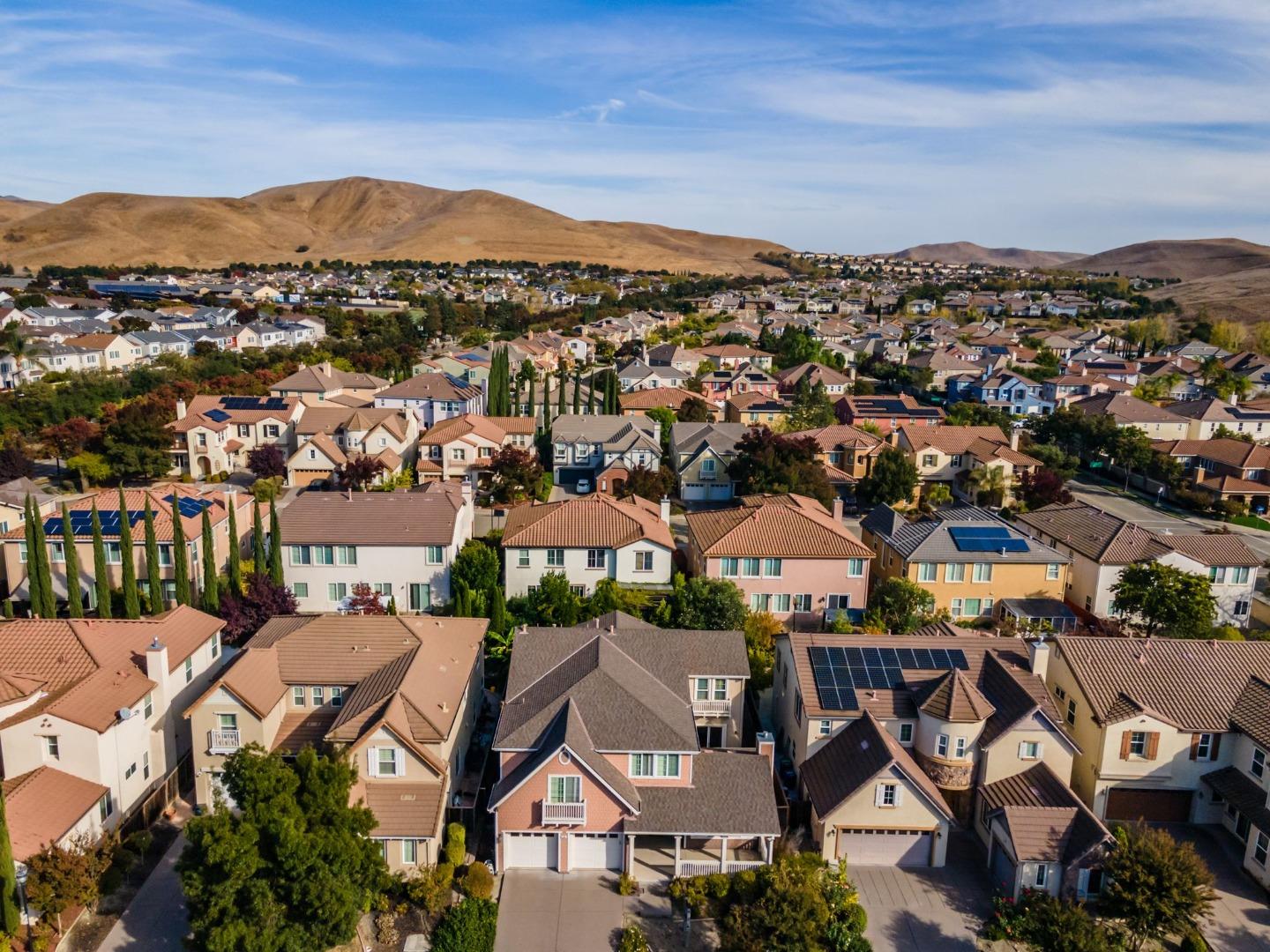 318 Rothbury Way San Ramon, CA 94582 - Photo 50 of 53 an aerial view of a residential houses and city street