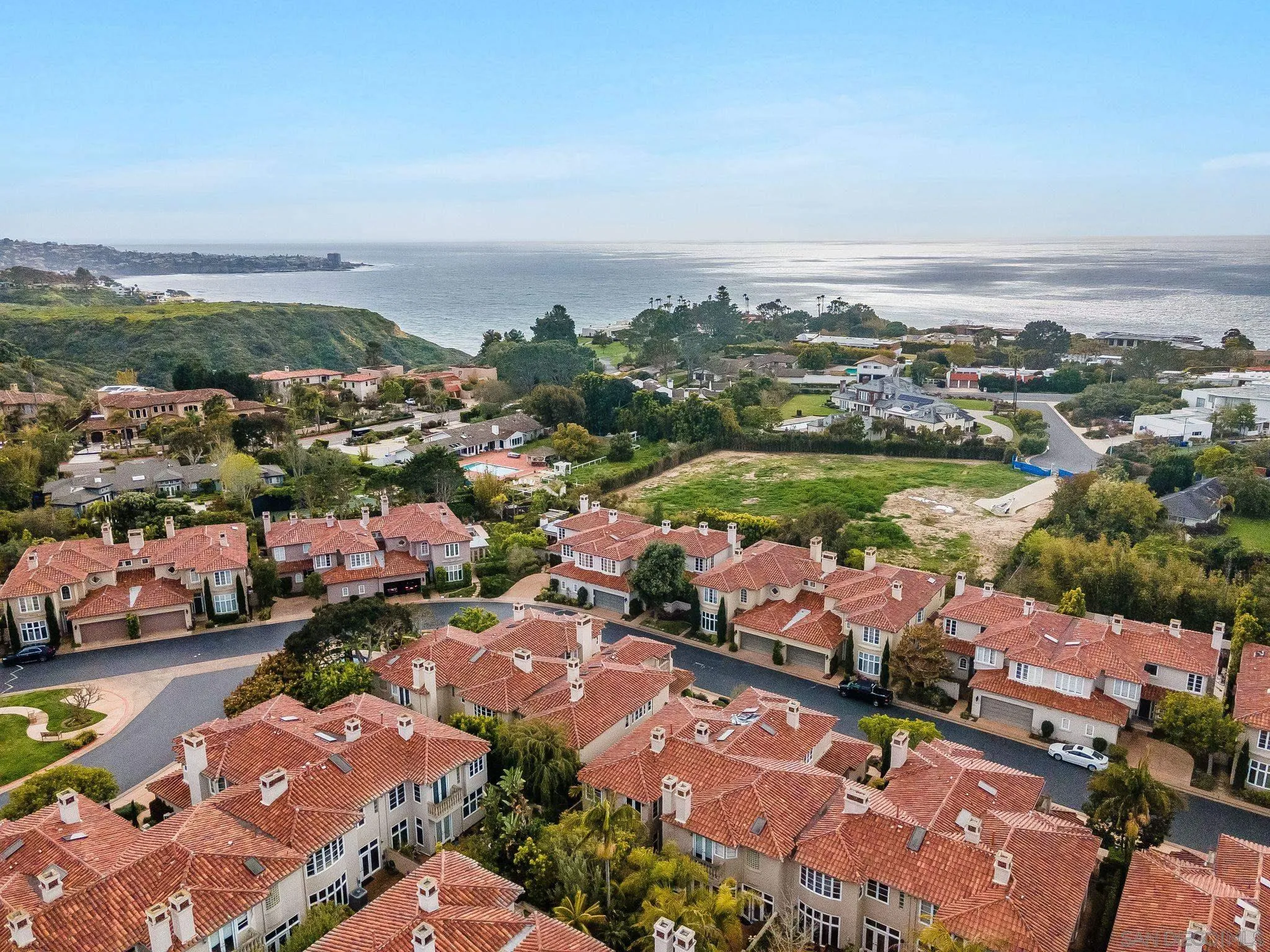 9683 Claiborne Square La Jolla, CA 92037 - Photo 65 of 67 an aerial view of residential houses with outdoor space