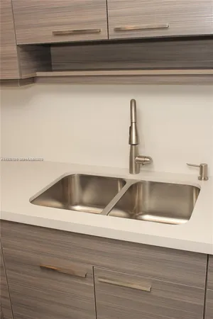 a close view of sink and tap