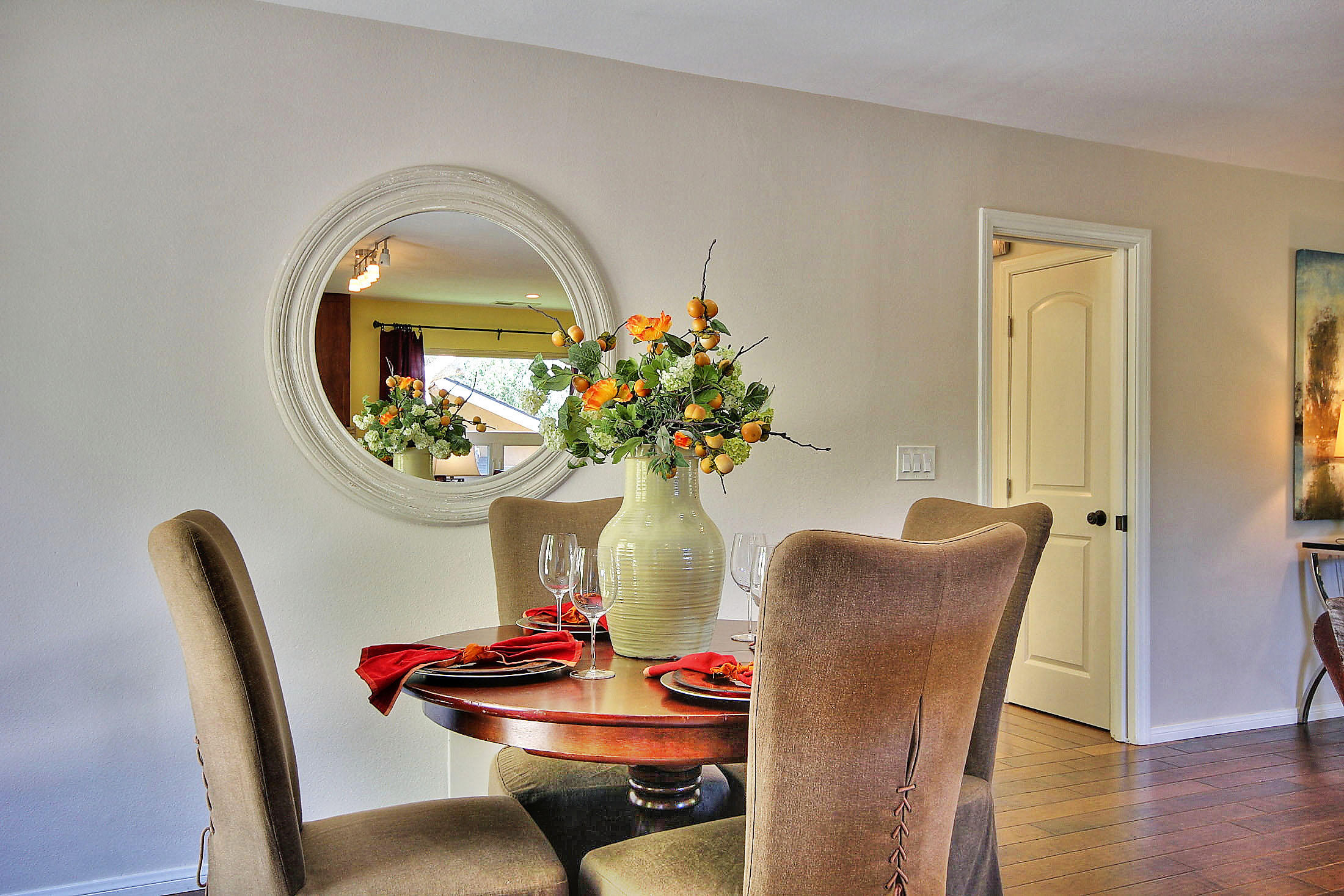 515 Fellowship Road Santa Barbara, CA 93109 - Photo 11 of 25 a dining room with furniture and wooden floor