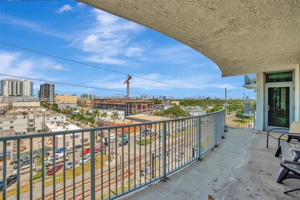 a view of a building with a outdoor space