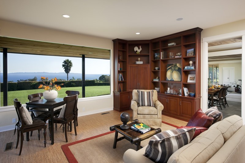 447 Lanai Road Santa Barbara, CA 93108 - Photo 6 of 10 a living room with furniture and a floor to ceiling window