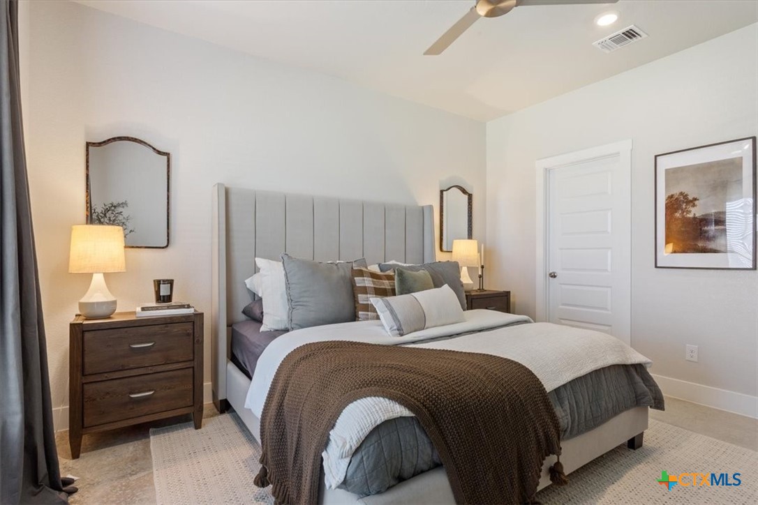 1214 Coriander Road Temple, TX 76501 - Photo 25 of 36 Primary bedroom has ceiling fan, great natural light