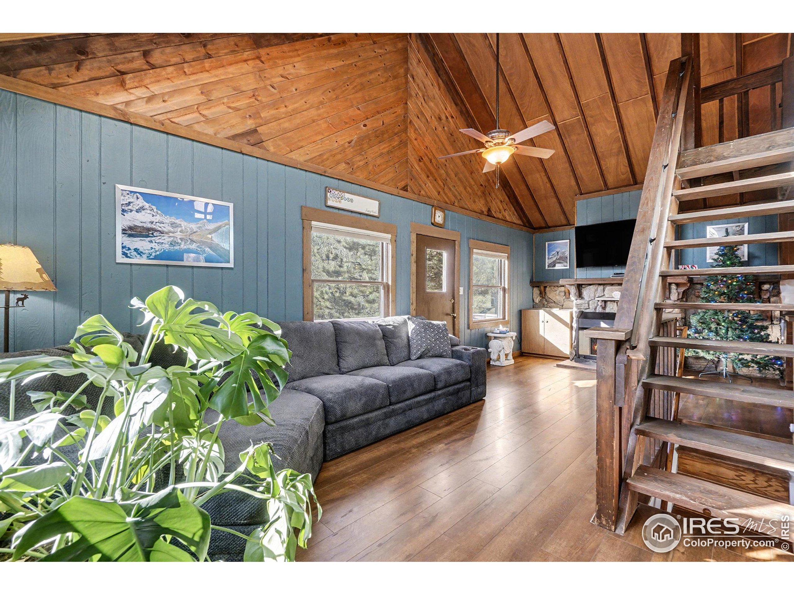280 Streamside Drive Drake, CO 80515 - Photo 9 of 26 a living room with furniture and a painting