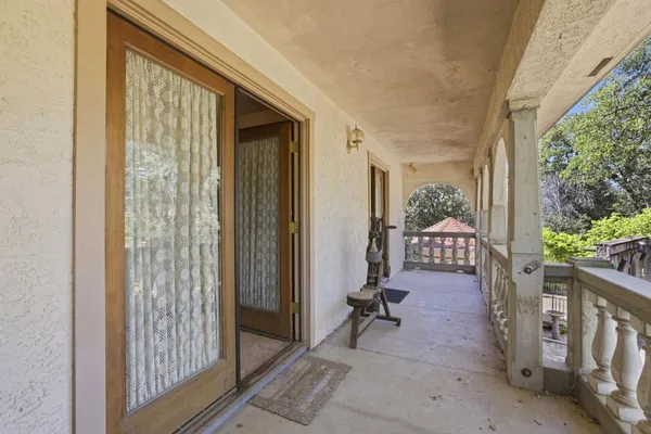 a view of an outdoor space with porch