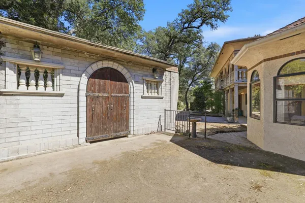 a view of a house with a patio