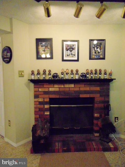 8716 Silver Hall Road Perry Hall, MD 21128 - Photo 14 of 22 Family Rm Affords Wood-Burning Brick Hearth FP