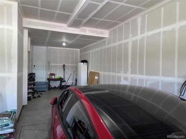 a view of a backyard with a small cabin