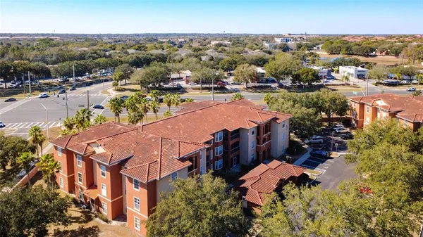 a view of a city with tall buildings