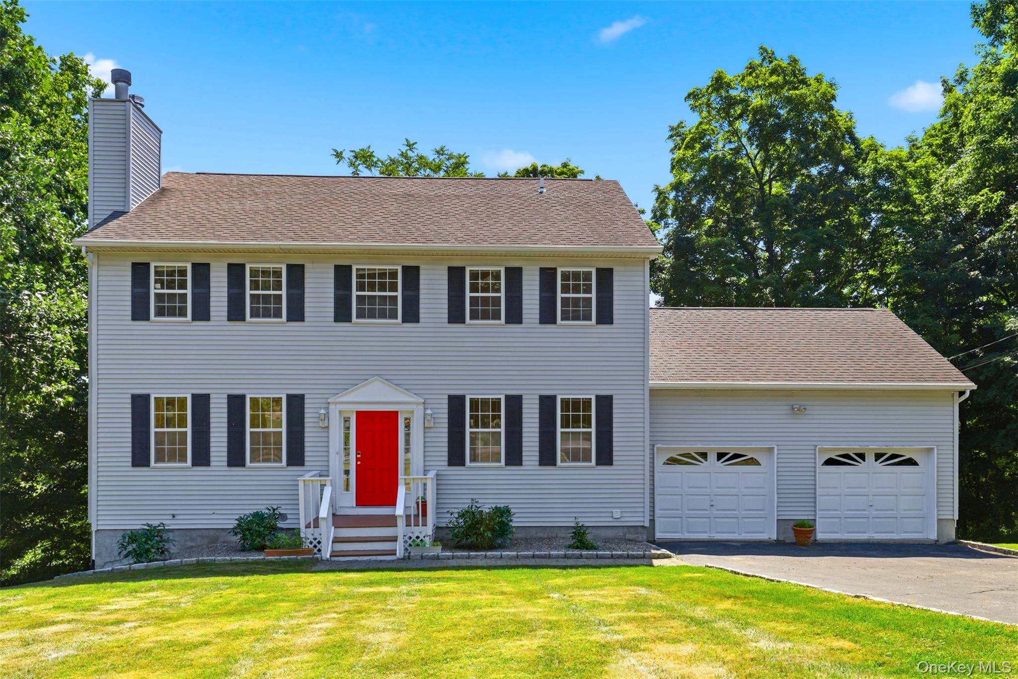 Bright, welcoming front entrance