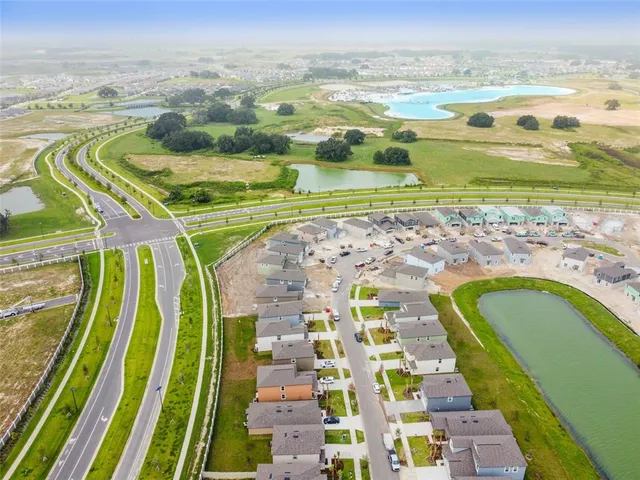a view of a swimming pool with an ocean view