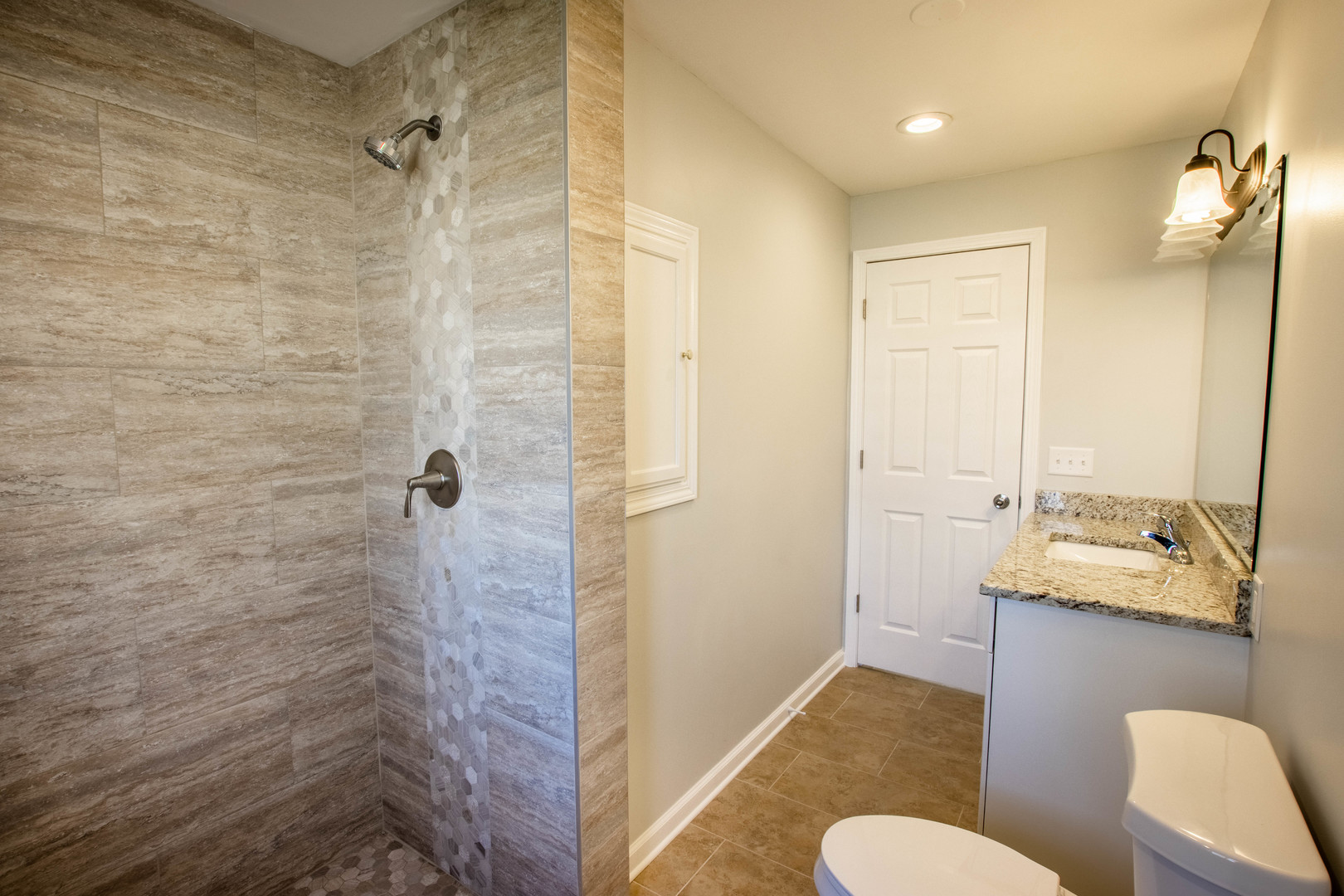 25955 South Tehle Road Elwood, IL 60421 - Photo 11 of 22 a bathroom with a sink a toilet and shower