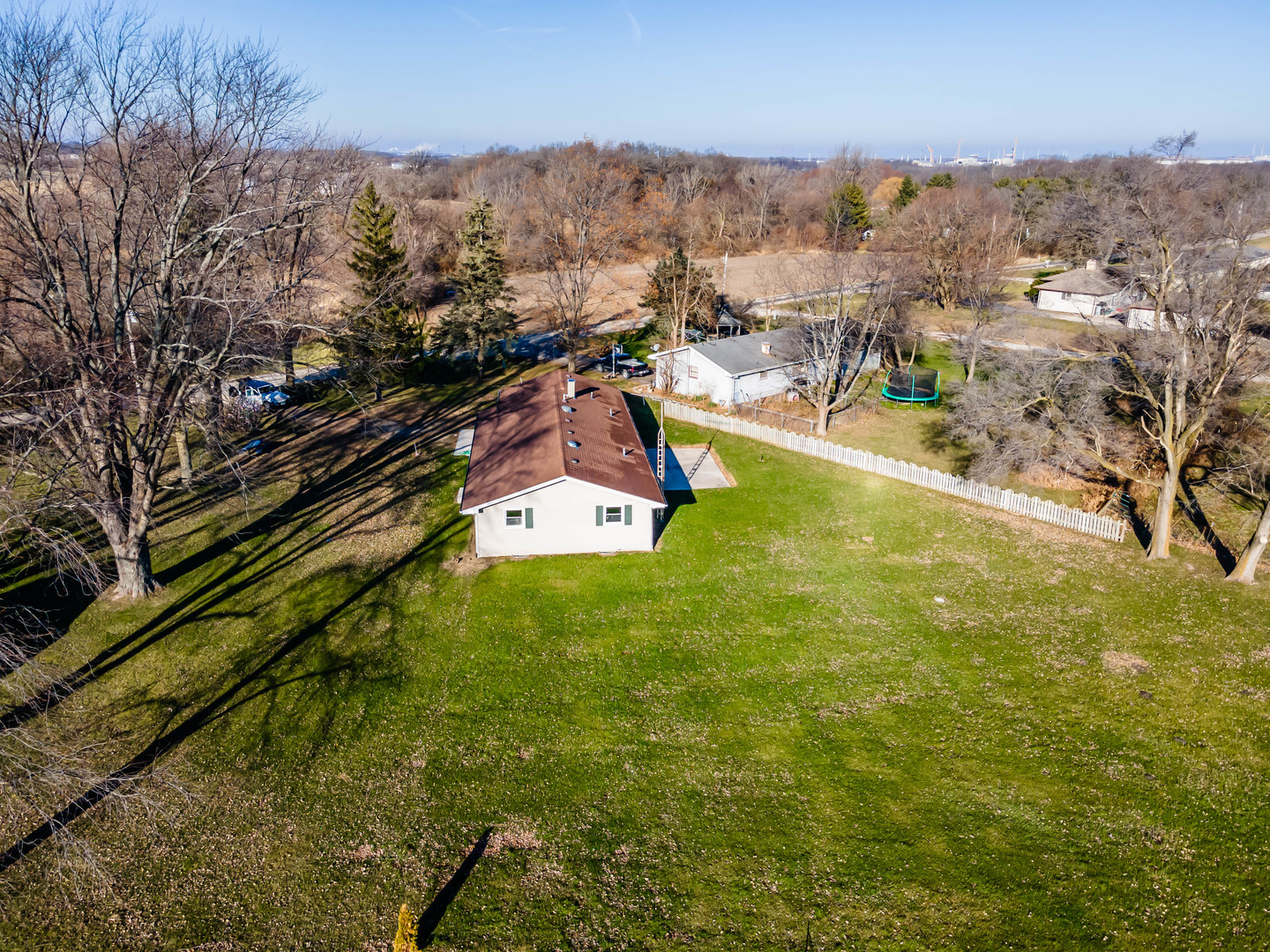 25955 South Tehle Road Elwood, IL 60421 - Photo 19 of 22 an aerial view of residential houses with outdoor space and trees