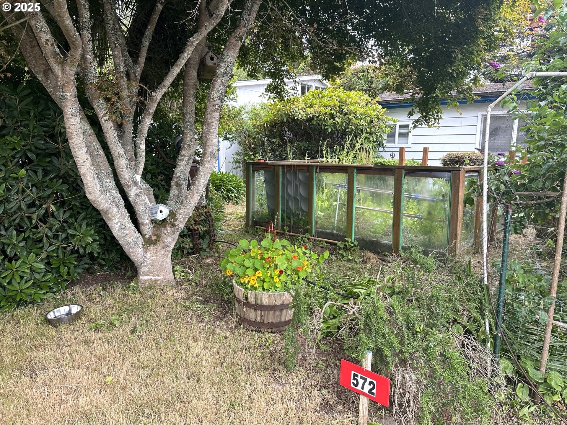 1601 Rhododendron Drive, Unit 572 Florence, OR 97439 - Photo 28 of 31 a front view of a house with lots of green space