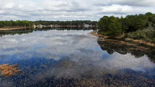 a view of lake with mountain