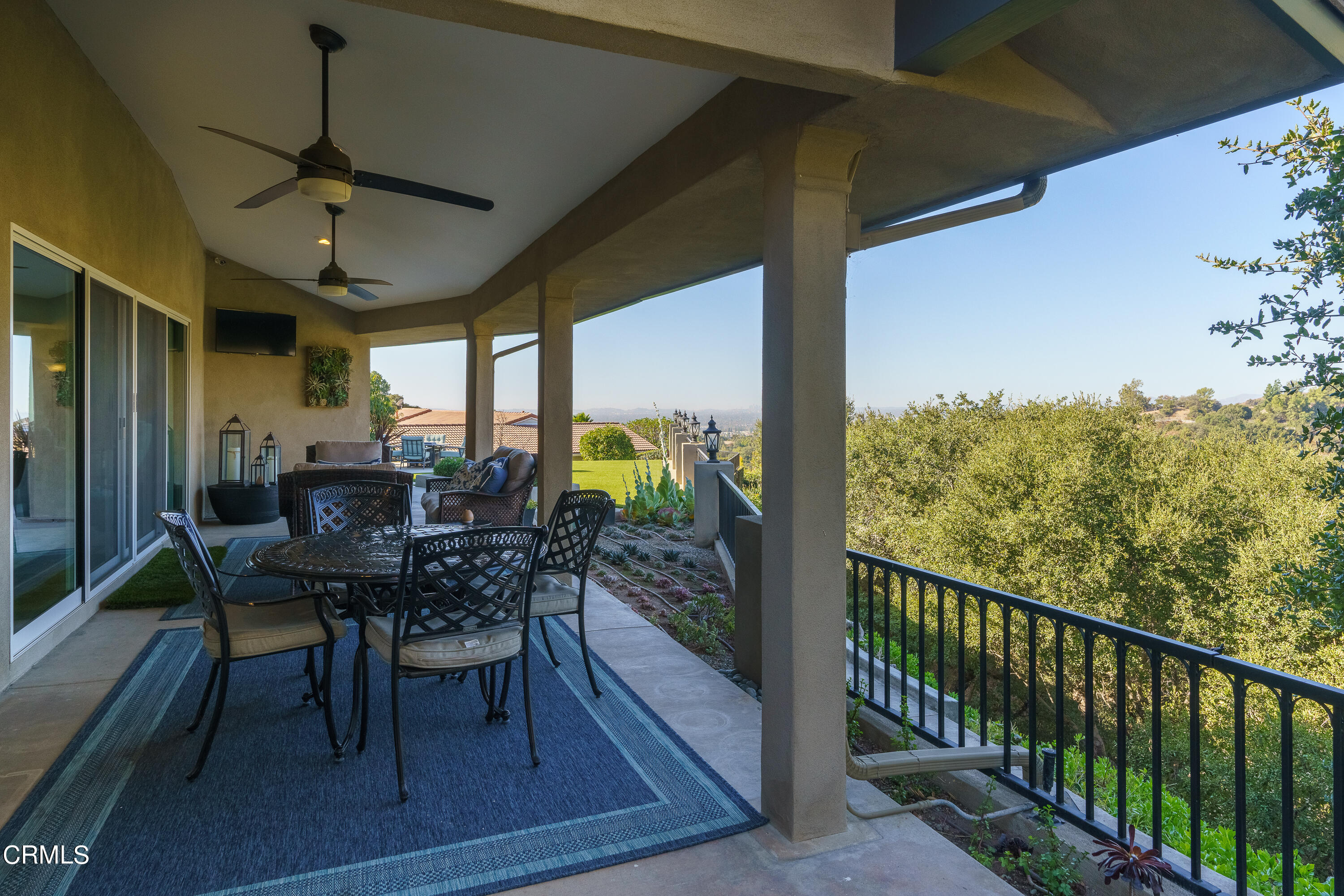 159 Spinks Canyon Road Duarte, CA 91010 - Photo 50 of 75 a view of a porch with furniture and wooden floor