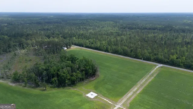 a view of a green yard