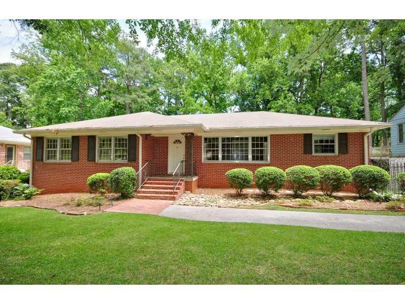 Exterior Front. 4-Sided Brick with Huge Full Partially Finished Basement.