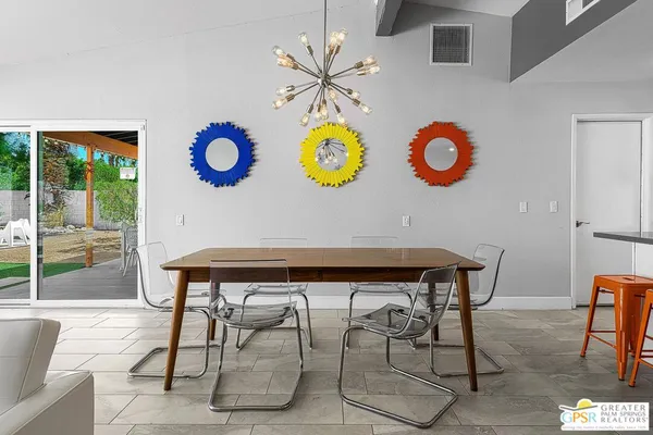 a table with chairs and a table