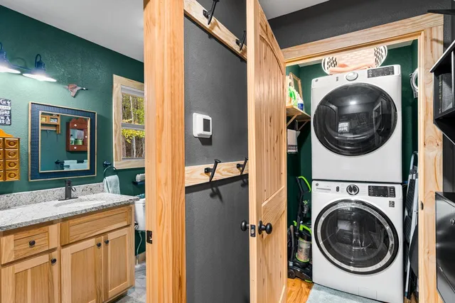 a view of storage and utility room