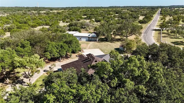 a view of a lake with houses