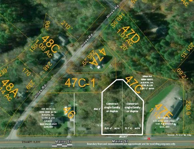 $195,000 | Lot 47-c-3 Maine Street, New Gloucester, ME 04260