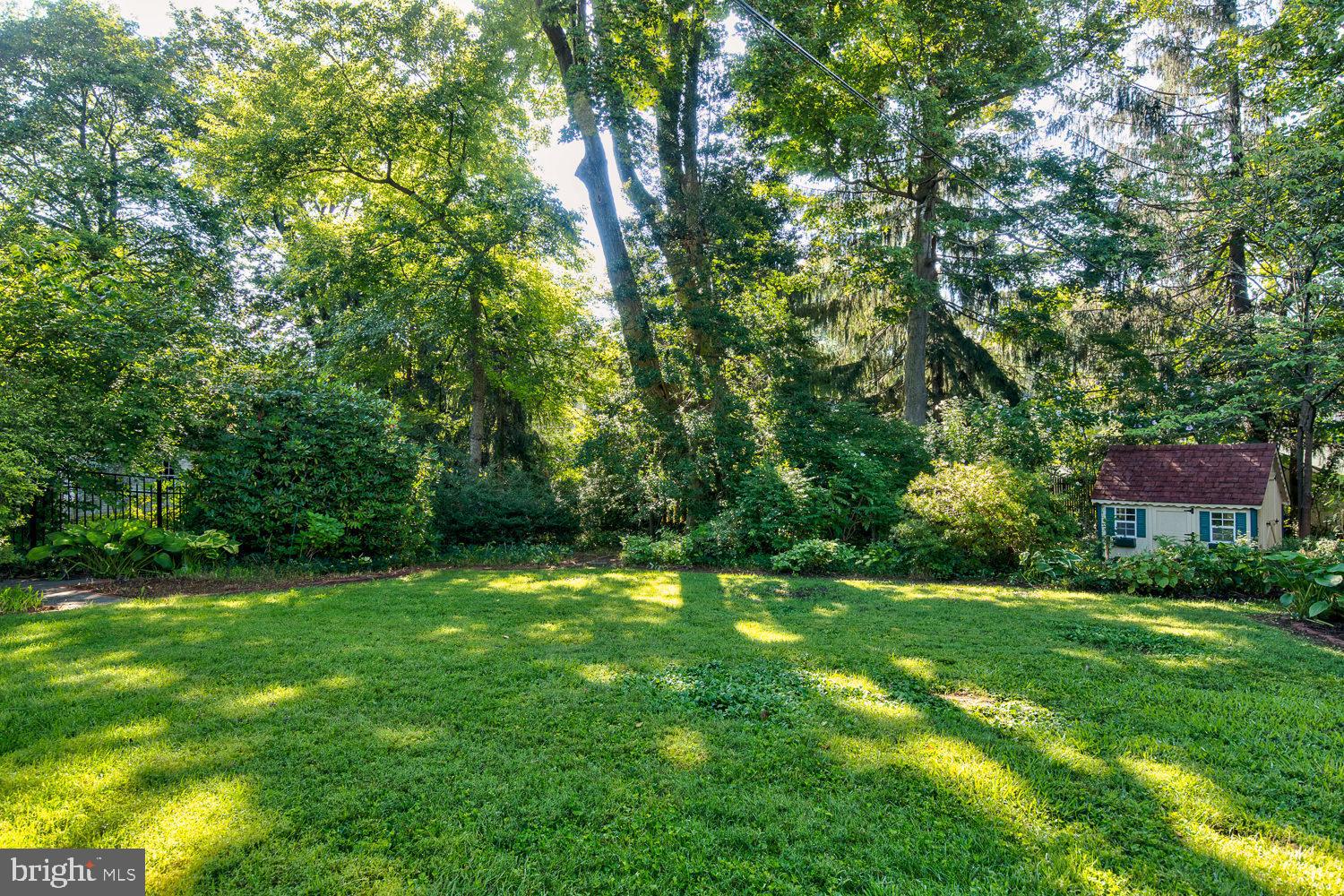 228 Poplar Avenue Wayne, PA 19087 - Photo 31 of 32 Views of flowering plants and the playhouse