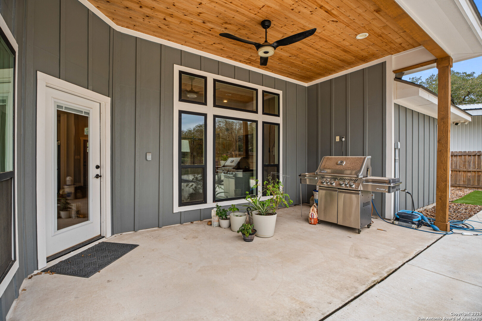 104 Archer Ridge Drive La Vernia, TX 78121 - Photo 30 of 45 a view of a patio with table and chairs