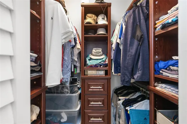 a view of a lake and city