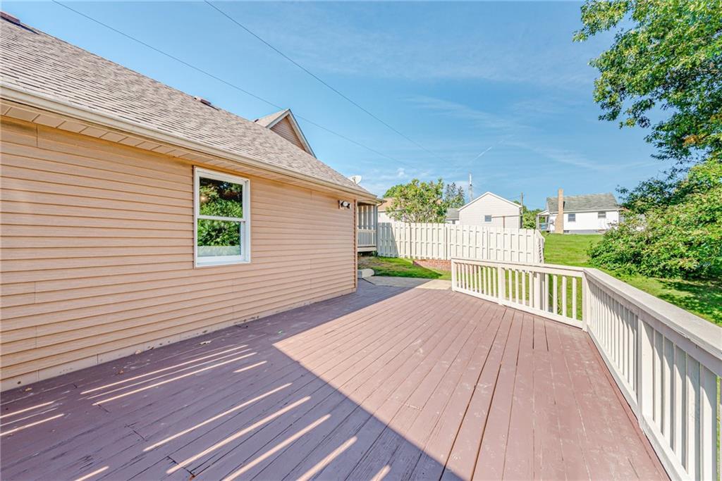 456 Chicora Road Butler, PA 16001 - Photo 29 of 36 a view of backyard with deck and wooden floor