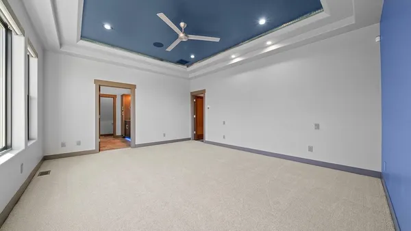 a view of an empty room